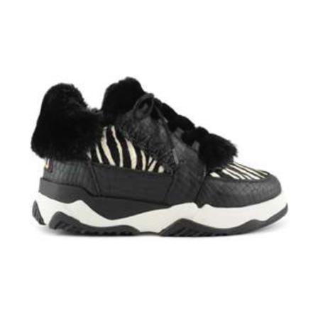 Mou, Boots zebra shoe Zwart, Dames, Maat:38 EU