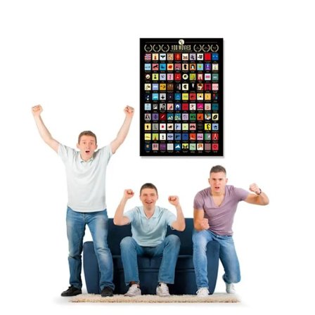 100 Must-See Film Top Film Alle Time Liste 100 Film Scratch Off Plakat