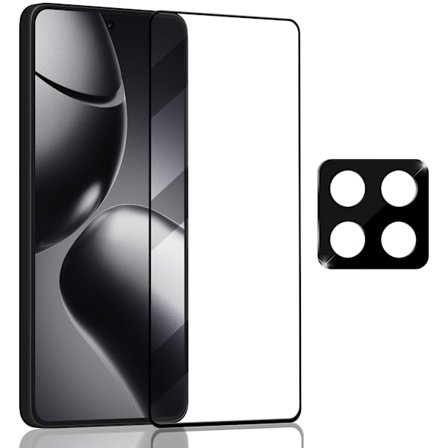 1-Pack Xiaomi Redmi 14T Pro Skärmskydd & 1-Pack linsskydd - Härdat Glas 9H - Super kvalitet 3D