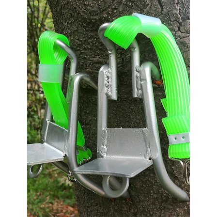 Puun kiipeilypiikit kumivyöllä, musta ja hopea, turvallisuus ja selviytyminen ulkoilmassa, kestävät leirintävarusteet 2023