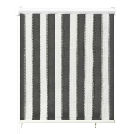 Vidaxl Rullgardin Utomhus 60x140 Cm Antracit Och Vita Ränder Antracit