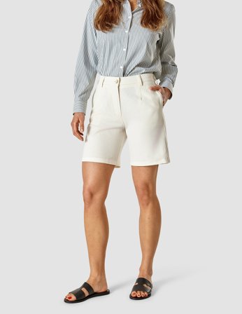 Shaping New Tomorrow - Dame - Linen Shorts - Off White - Størrelse 26/