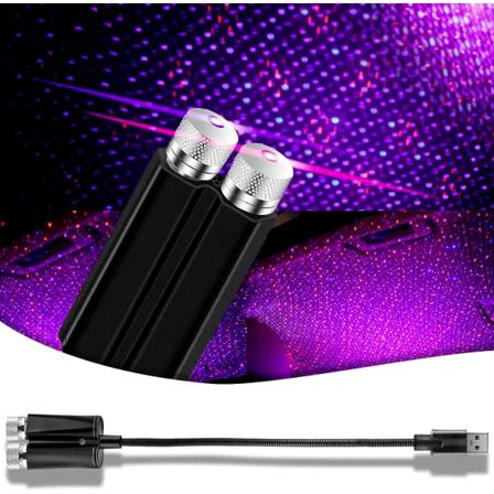 USB-autotähtiprojektor yövalo, kannettava auton tähti yövalo