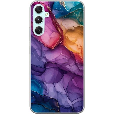 Kompatibelt Mobilskal till Samsung Samsung Galaxy A34 Färgstarka stenar