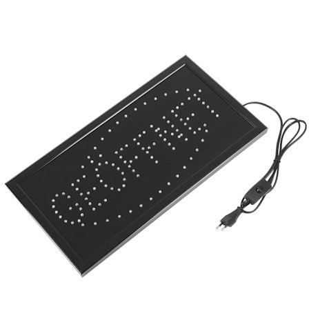 1kpl Suuri Kirkas LED-myymälän kyltti Neonvalo Ikkuna Ovi Ripustettava kyltti GEOFFNET