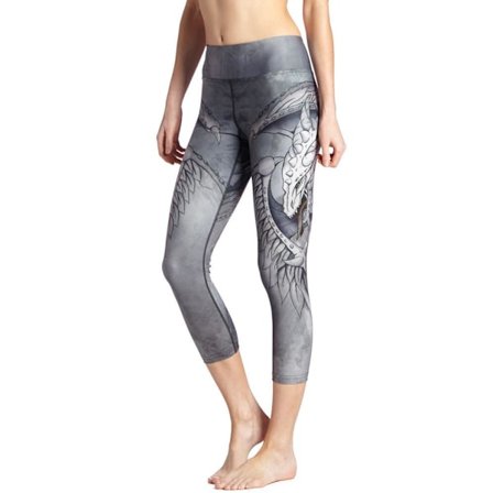 Grå Capri Leggings med Drake