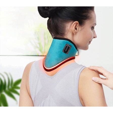 Elektrisk Opvarmnings Halskrave Cervikal Vertebra Træthedsbehandling Lindrer Nakkesmerter Relief Strap