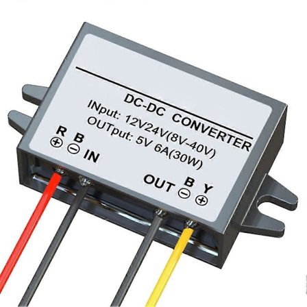 DC-DC 12V/24V till 5V Bil Strömomvandlare Nedtrappningsmodul Buck Adapter [DB]
