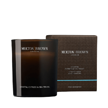 Molton Brown Coastal Cypress & Sea Fennel Signature Scented Candle Single Wick Doftljus rumsdofter Unisex 190G