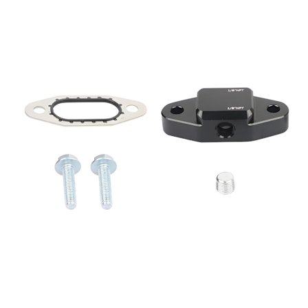 Flykvalitets Aluminium Bypass Beskyttelsesdæksel (2x 1/8" NPT Porte) til LS Motorer, der Forbedrer Køleeffektivitet og Levetid