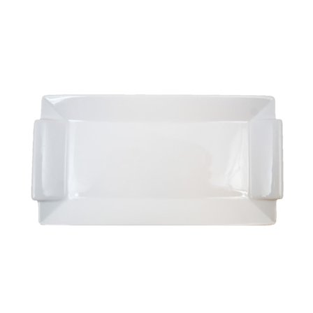 Rektangulär Porslins Fat Mellan - Upphöjda handtag - 6 pack