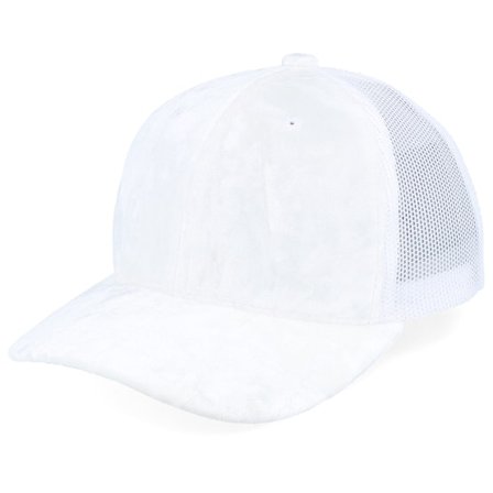 Equip - White trucker Lippis - Kids White/White Velvet Trucker @ Hatstore