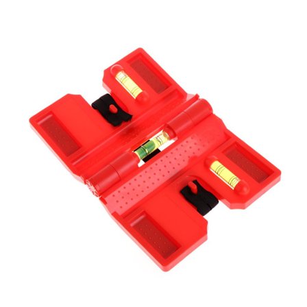 1 stycke (Röd) 340 Grader Vikbar Rörledningsyta Vattenpass