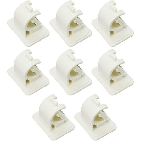 8-pakks Selvklebende Gardinstangkroker, Glasslister, Selvklebende