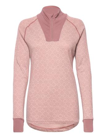 Voss Cashmere Mix Half Zip Base Layer Tops Rosa Kari Traa
