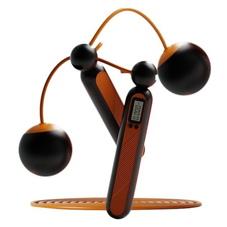 Tælleliste trådløst hoppetov til voksne, elektronisk til to formål