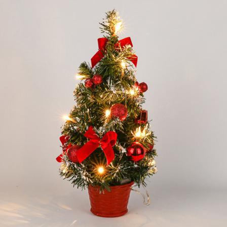 Julgran Led-ljus 40cm Minibordspresent Xmas Tree Artific