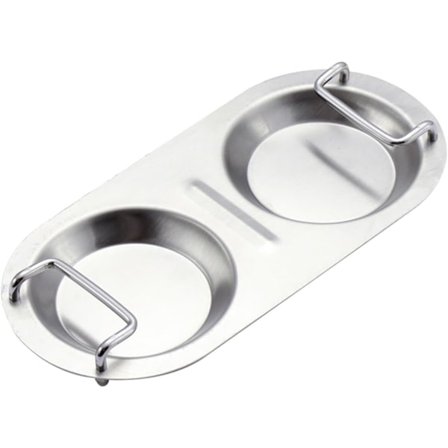 Elegant skeholder i rustfrit stål til køkken og spisebord, kompakt redskabsholder, let at rengøre