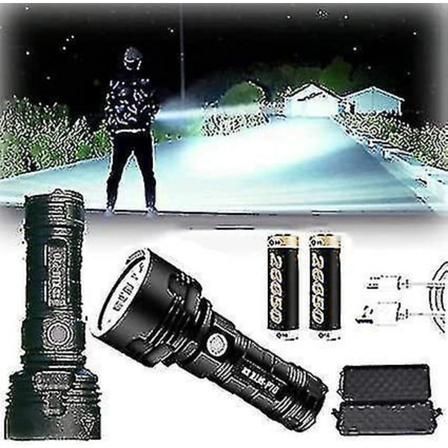 Højtydende LED Vandafvisende Lommelygte 3 Tilstande 50W 30000-100000lm