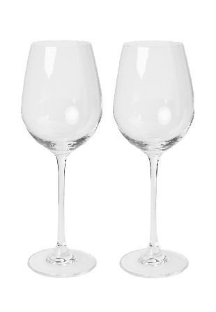 Chateau BONLION Vitvinsglas kristall Chardonnay BELLE 40 cl, 2-pack Vinglas Transparant ONESIZE