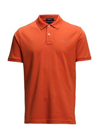 Original Pique Ss Rugger Polos Short-sleeved Oransje GANT