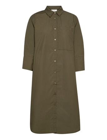 Kaanina Shirt Dress Green Kaffe