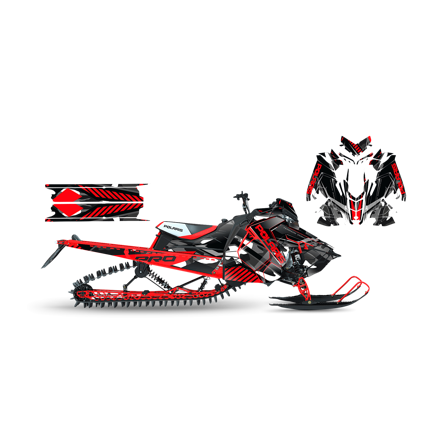 Dekalkit SweTown Ront Red - Polaris Axys 800 SKS 146 2018-2020