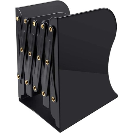 Justerbare bokstøtter i jern, robuste bokstøtter, magasinfilstativ for kjøkken, kontor,