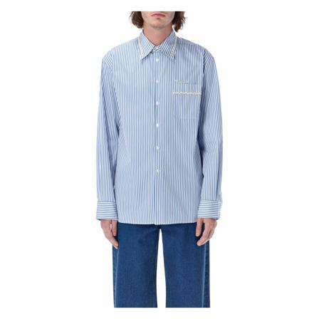 Marni, Casual Shirts Blauw, Heren, Maat:S