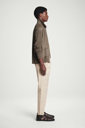 COS Men's Pantaloni Affusolati In Twill in Beige