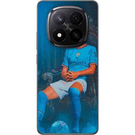 Kompatibel Mobilcover til Xiaomi Redmi Note 14 Pro+ Manchester City Erling Haaland angriber Norge fodbold fremad Premier League målscorer konge kunst