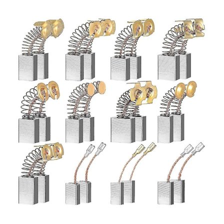 24 stk. Elektriske Motorbørster Kulbørster Strømværktøjsreservedel til Reparation af Strømværktøj 12 Forskellige Størrelser
