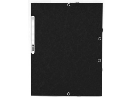 EXACOMPTA Gummibandsmapp 3-kl ECO svart - Lyreco - Kontorsmaterial - Mappar och plastfickor - Gummibandsmappar 3-klaff - Kartong