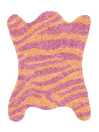Washable Kids Rug Small Chill Cat - Pink/Orange 125X160 Wool