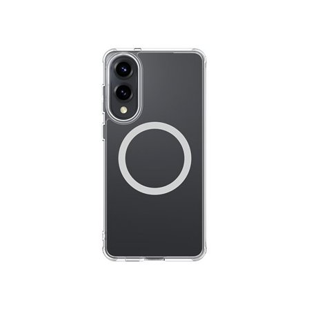 AmazingThing Minimal Mag Case med magnetisk ring för Samsung Galaxy S25 Edge - Transparent