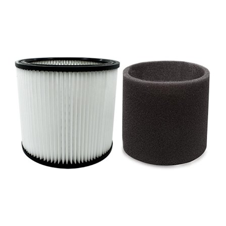 Egnet til shop-vac 90350 90304 90333 filterelement filter bomuldsfilter tilbehør 1 filterelement + 1 filterbomuld