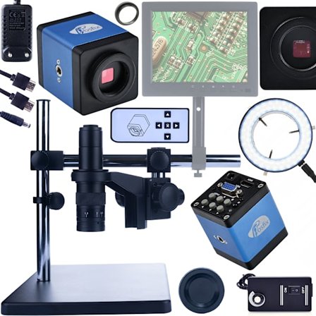 Digitaalinen Mikroskooppi Earth Pro MCEP-0.5X-PZRR – Säädettävä Varsi | 7-45x Zoom | 56xLED Valo | Draco Blue Kamera