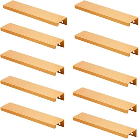 10 Osynliga Skåphandtag i Guld för Kök [JUN]