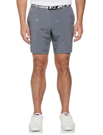 Original Penguin Golf Ff Pete Embroidery Short - Grey - 30 20 cm