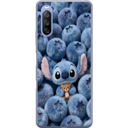 Kompatibel Mobilcover til Sony Xperia 10 III Lite Lady Gaga minimalistisk plakat med guitar og monokrom design