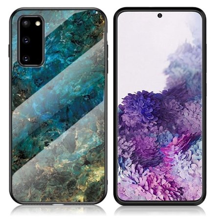 Fantasy Marmor Samsung Galaxy S20 skal - Smaragd