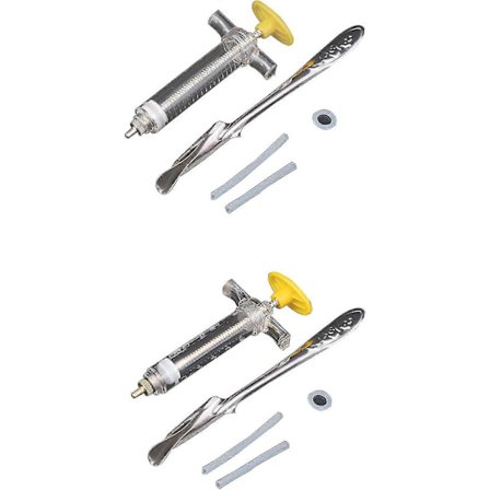 Handspruta för matning av unga fåglar med matningsrör för unga fåglar 2 st (20 ml, 10 ml)