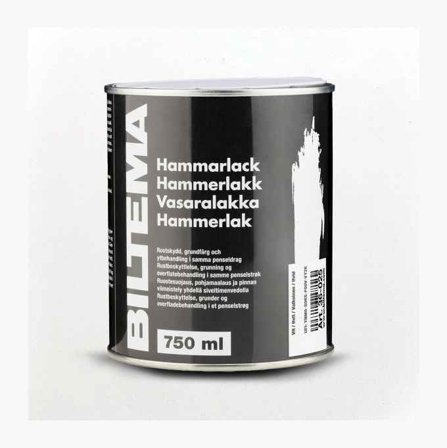 Biltema - Hammerlakk hvit 0 75 liter