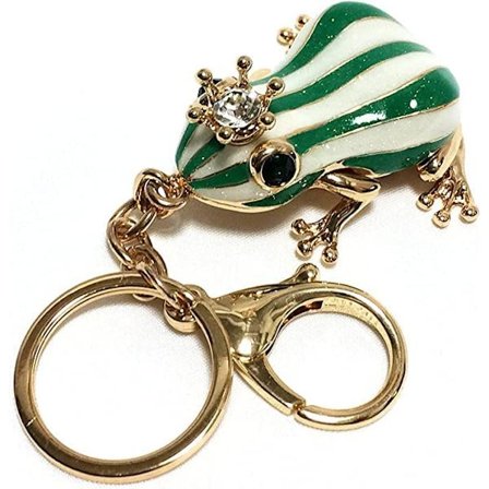 Kreativ frø nøglering sød grøn frø nøglering sjov frø nøglering