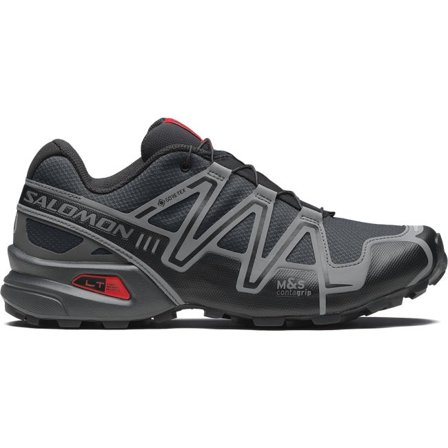 Salomon - Sneakers Speedcross 3 Gore-tex - Black / Asphalt / Flame Scarlet - 36⅔
