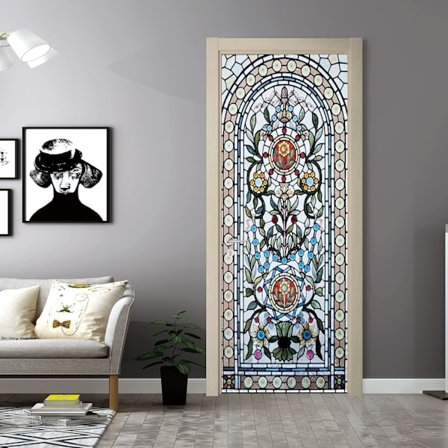 30,3"x78,7" 3D Glasmaleri Vindue Dørklistermærker Skræl og Sæt