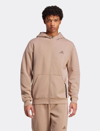 adidas Performance D4T Full-Zip Ho - Beige - L