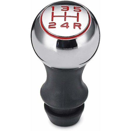 1 stk. til Peugeot 307 Peugeot 106 207 306 206 407 408 508 biler Aluminiumlegering Gear Shift Knob Automatisk Gear Knob Biltilbehør (Farve: Rød)