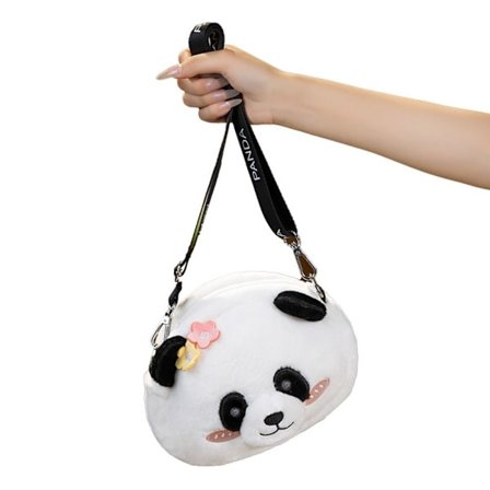 Plysj Panda Crossbody Bag Messenger Bag 1 1