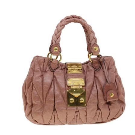 Miu Miu Pre-owned, Pre-owned Leather handbags Roze, Dames, Maat:ONE Size